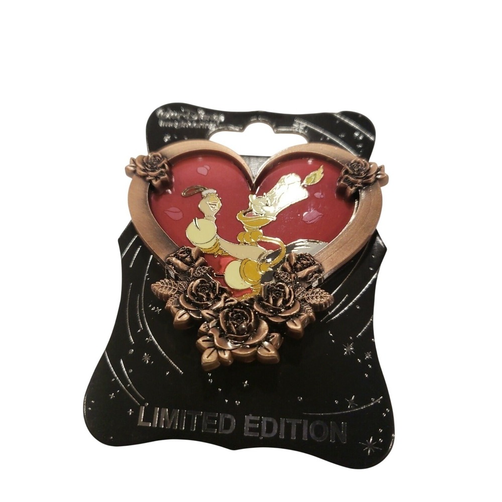 Disney Pin Beauty & the Beast WDI Valentine's Day 2019 Lumiere Fifi‎ LE 133032